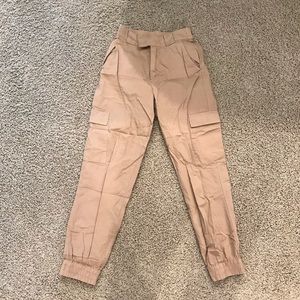 Stradivarius Cargo Pants in Beige